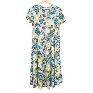 Taupe Floral Swing Dress
